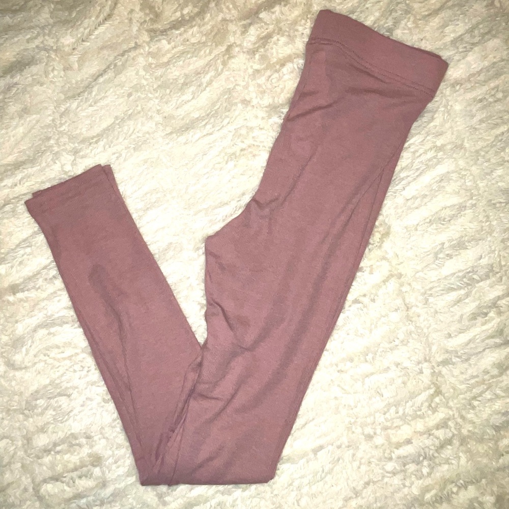 Fabletics base layer leggings lilac sz small